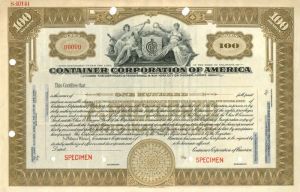 Container Corporation of American - Stock Certificate
